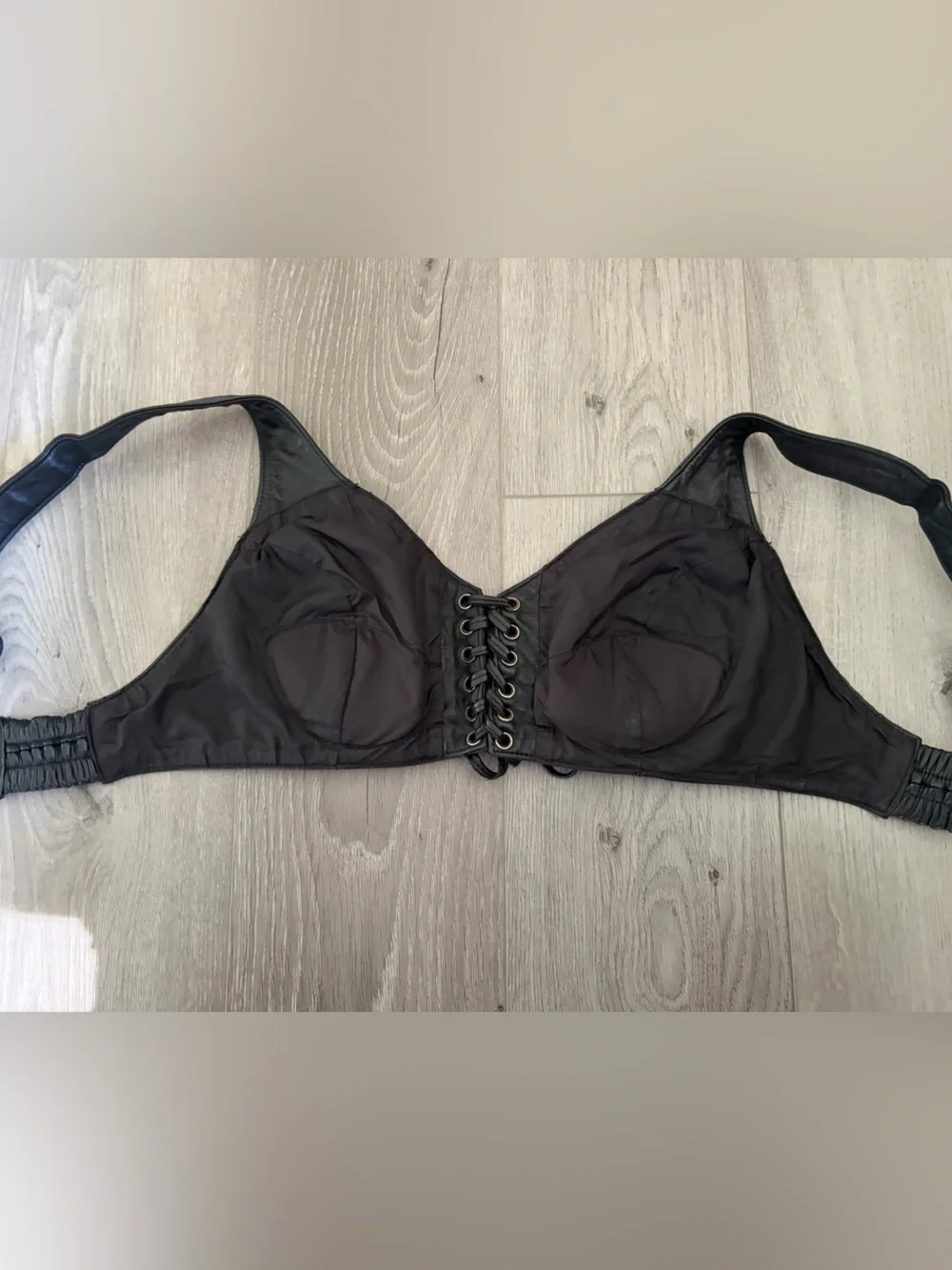 Harley Davidson Vintage Genuine Leather Bra Top size Medium - Picture 6 of 12